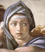 Michelangelo Buonarroti The Delphic Sibyl oil painting reproduction